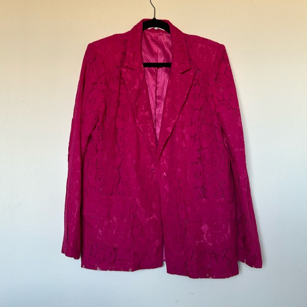 Ces Femme- pink lace blazer